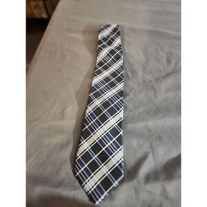 Men's Tie Perry Ellis Portfolio Plaid Tie 100% Silk